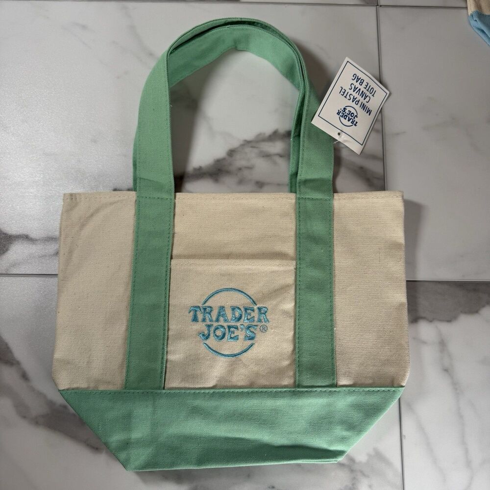 Trader Joe’s Pastel Green MINI Tote Bag